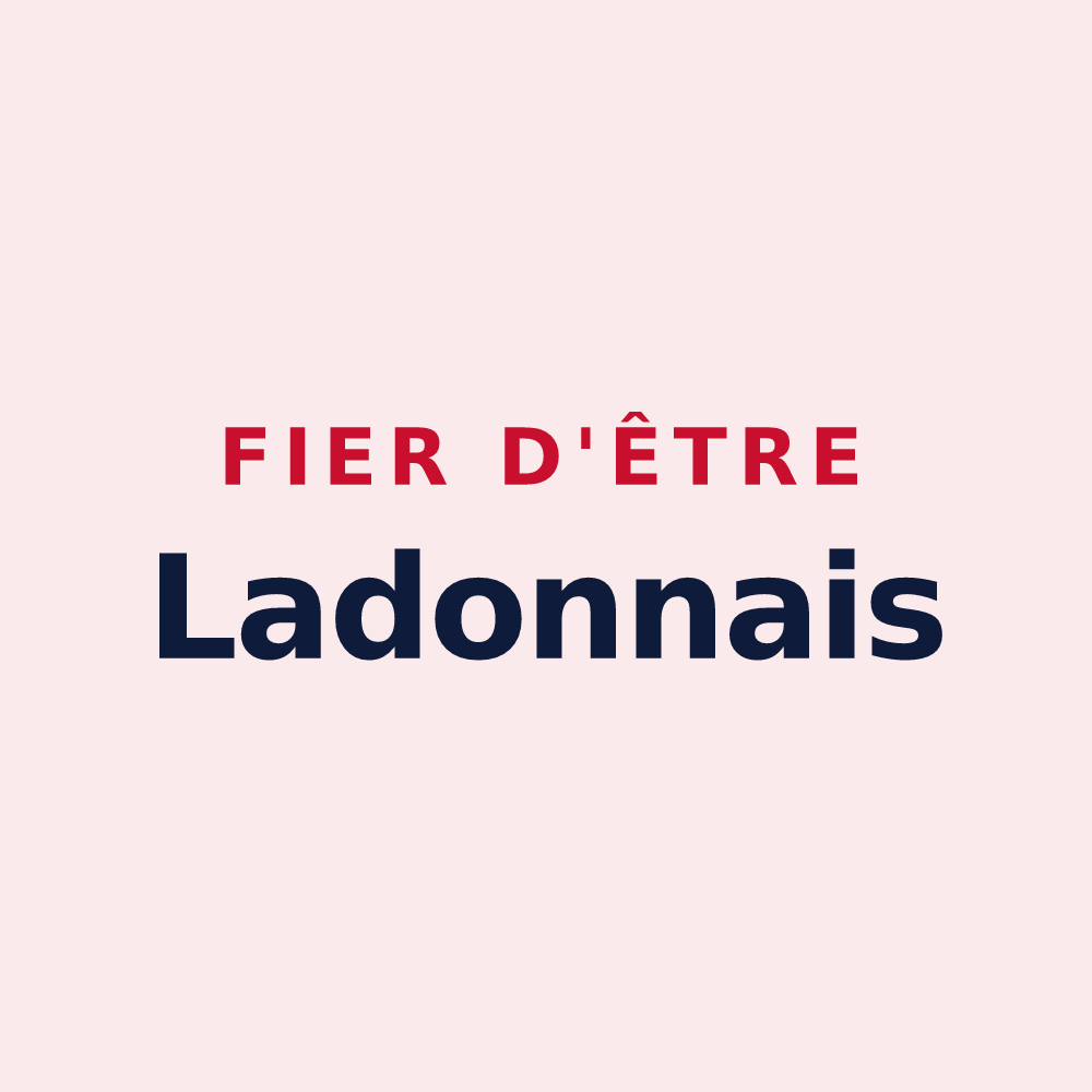 Magnet « Fier d'être Ladonnais » — design pour Ladon