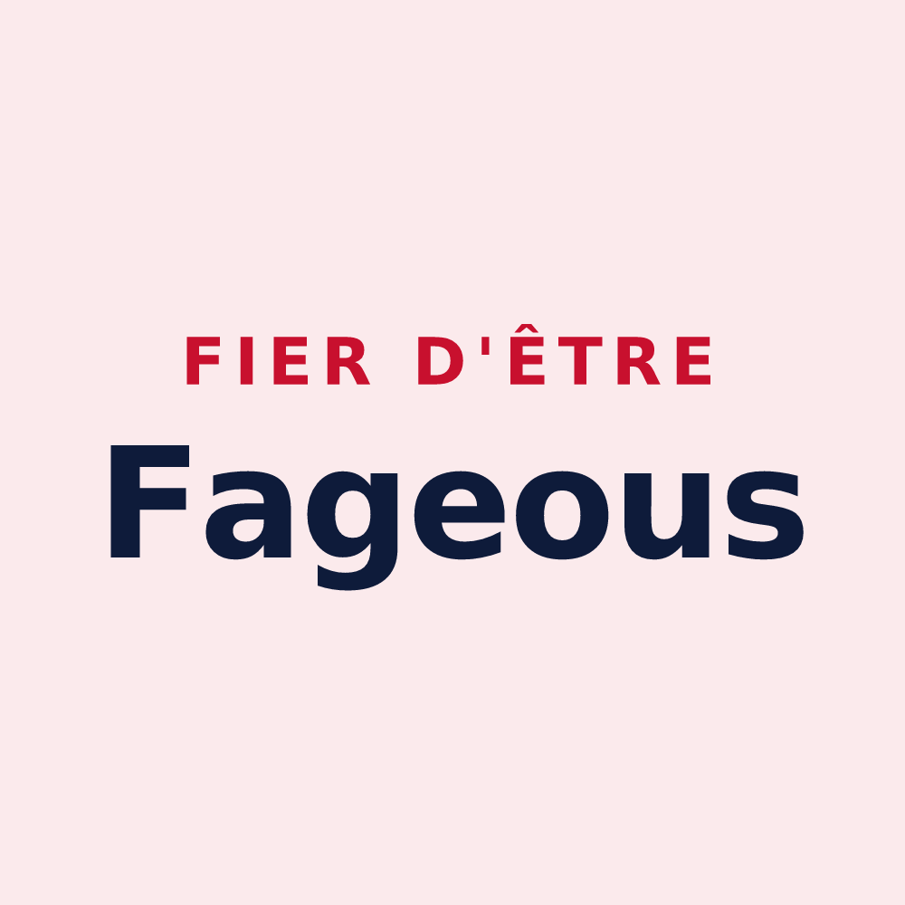 Magnet « Fier d'être Fageous » — design pour Lafage-sur-Sombre