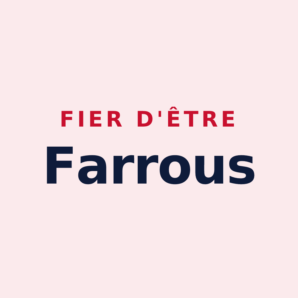 Magnet « Fier d'être Farrous » — design pour Lafarre