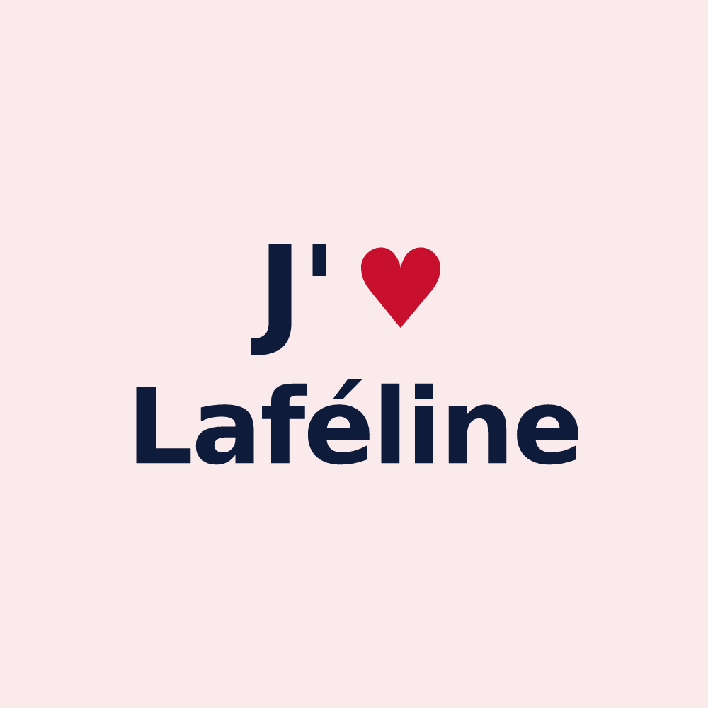 Magnet personnalisé Laféline — design J'aime Laféline