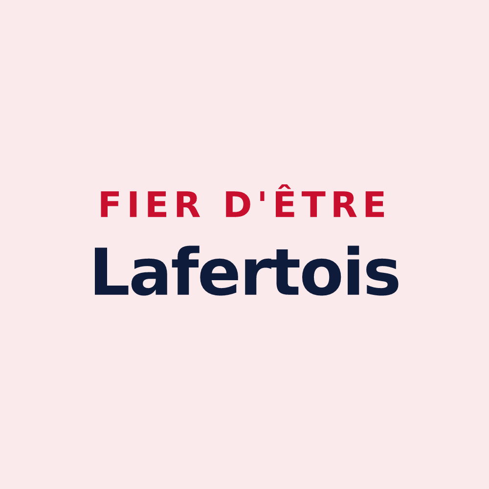 Magnet « Fier d'être Lafertois » — design pour Laferté-sur-Aube