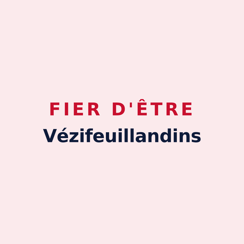 Magnet « Fier d'être Vézifeuillandins » — design pour Lafeuillade-en-Vézie