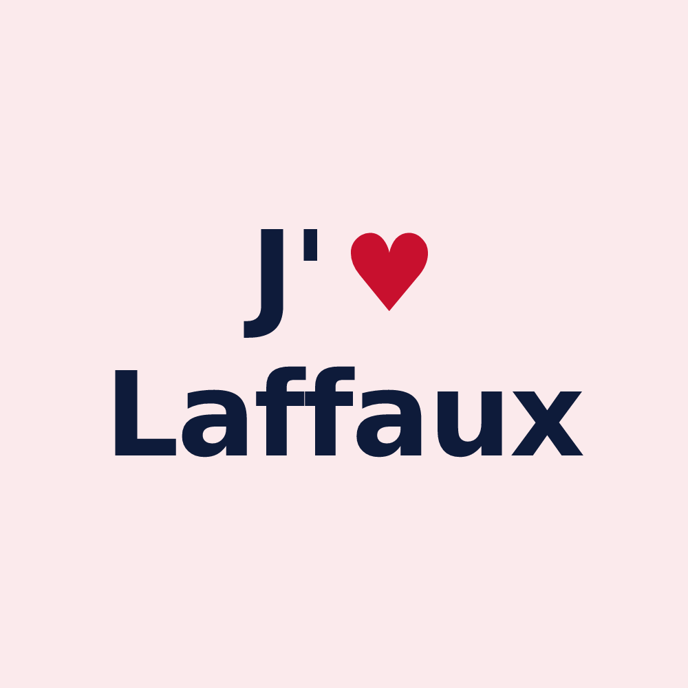 Magnet personnalisé Laffaux — design J'aime Laffaux