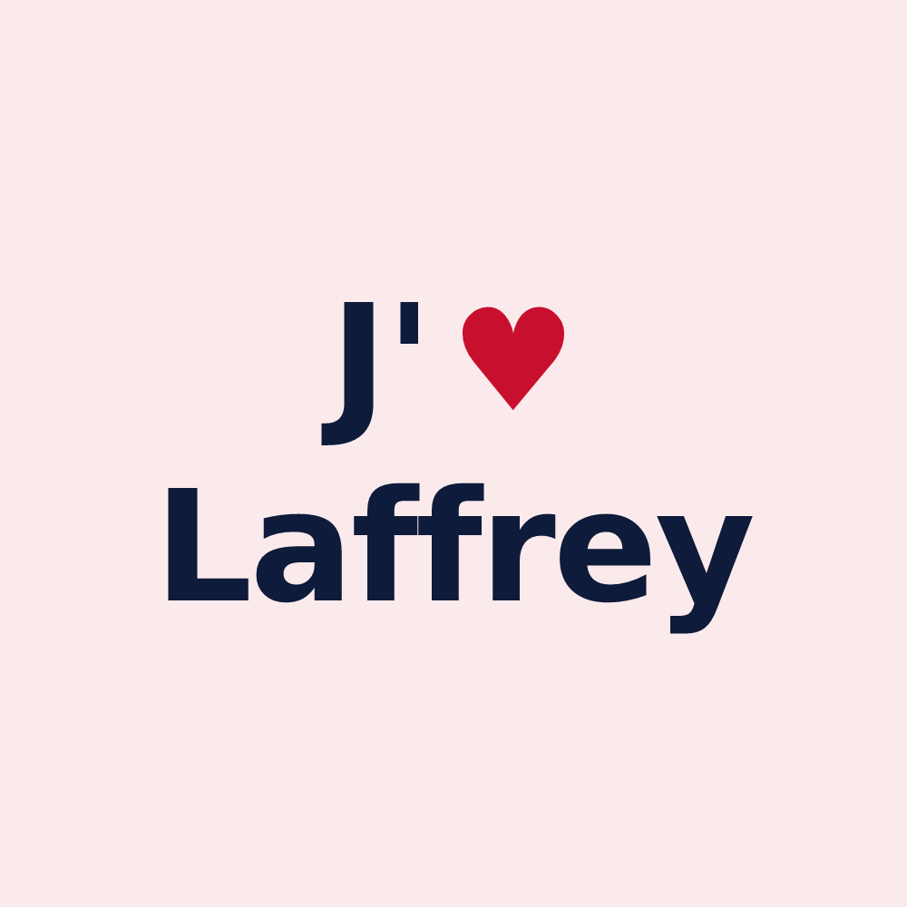 Magnet personnalisé Laffrey — design J'aime Laffrey