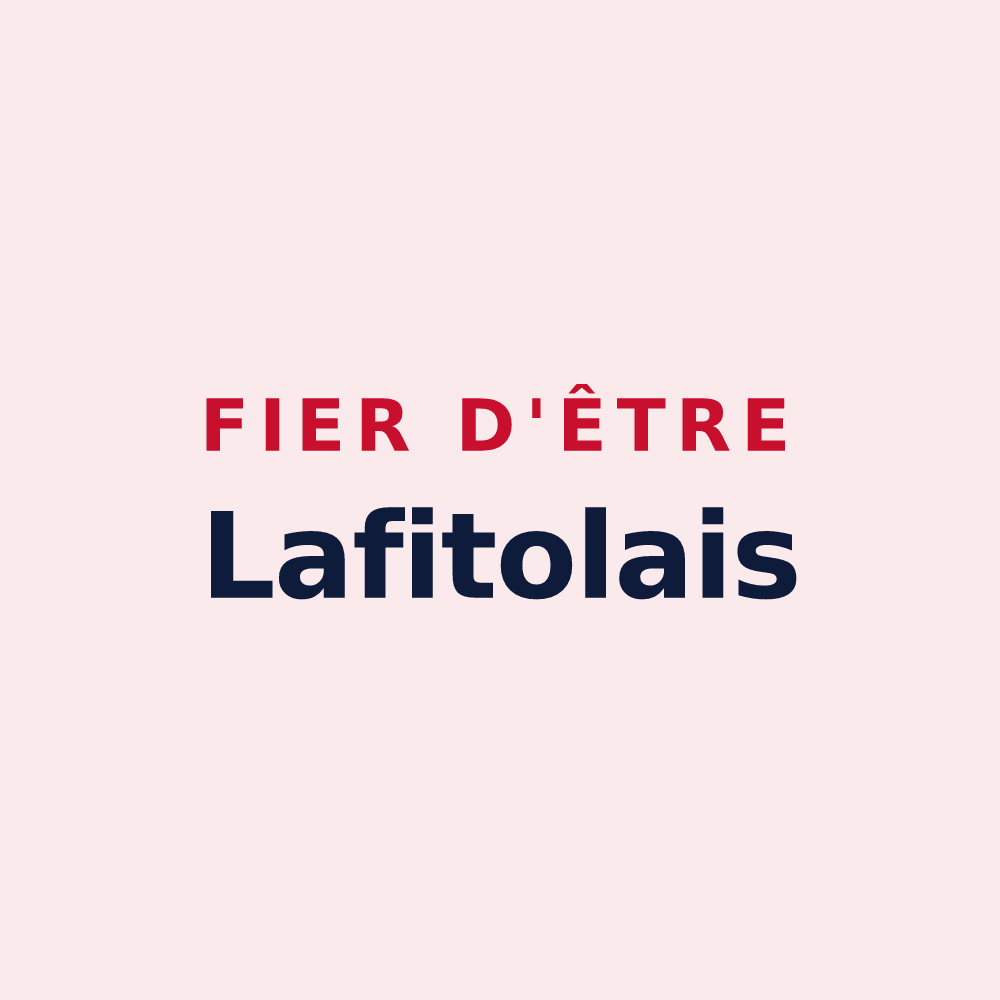 Magnet « Fier d'être Lafitolais » — design pour Lafitole