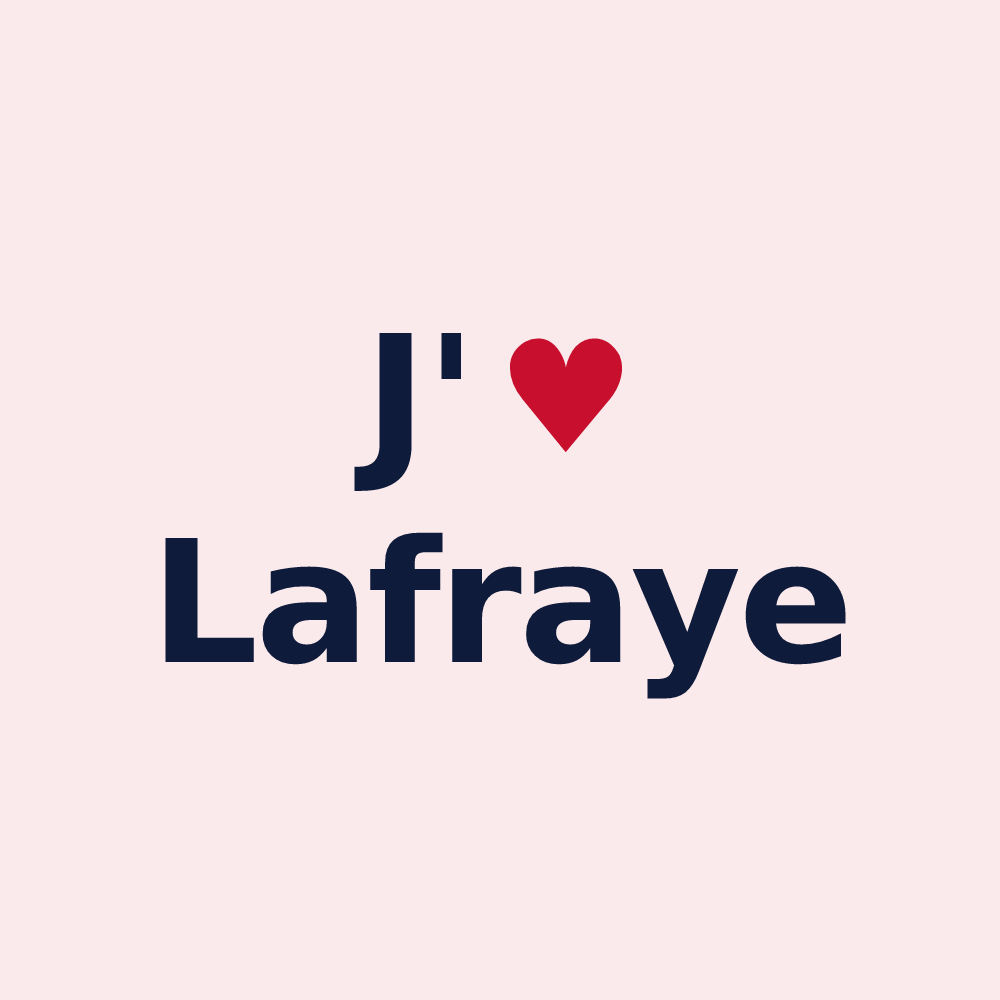Magnet personnalisé Lafraye — design J'aime Lafraye