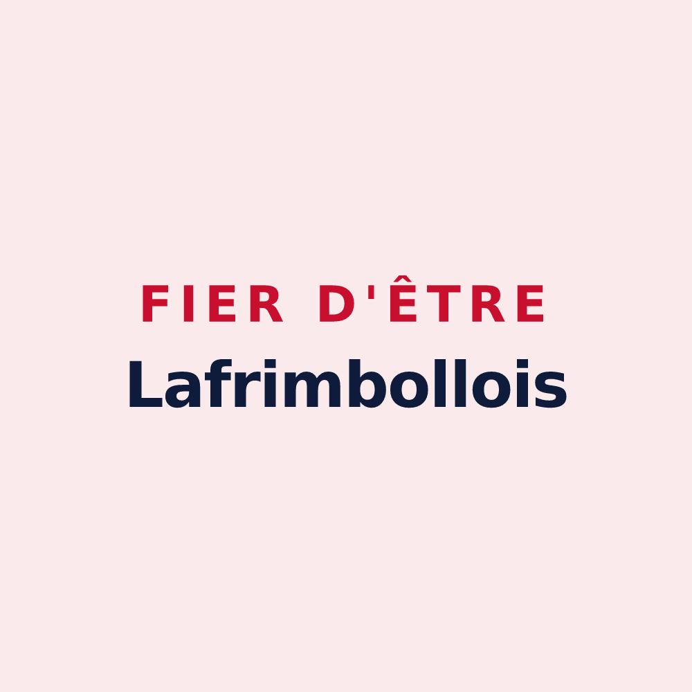 Magnet « Fier d'être Lafrimbollois » — design pour Lafrimbolle