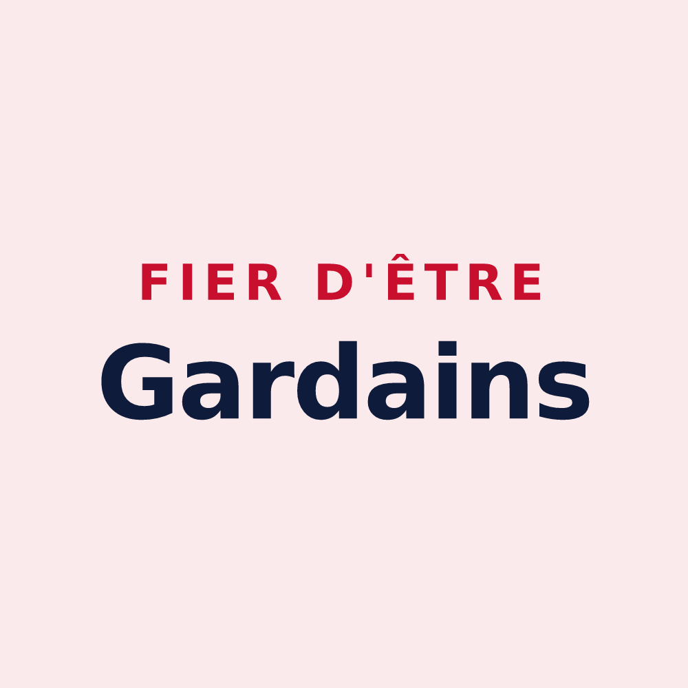 Magnet « Fier d'être Gardains » — design pour Lagarde