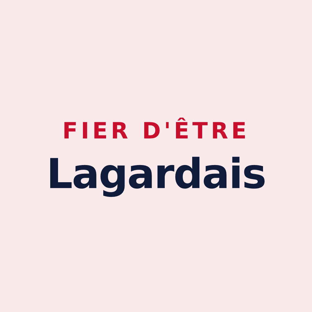 Magnet « Fier d'être Lagardais » — design pour Lagarde