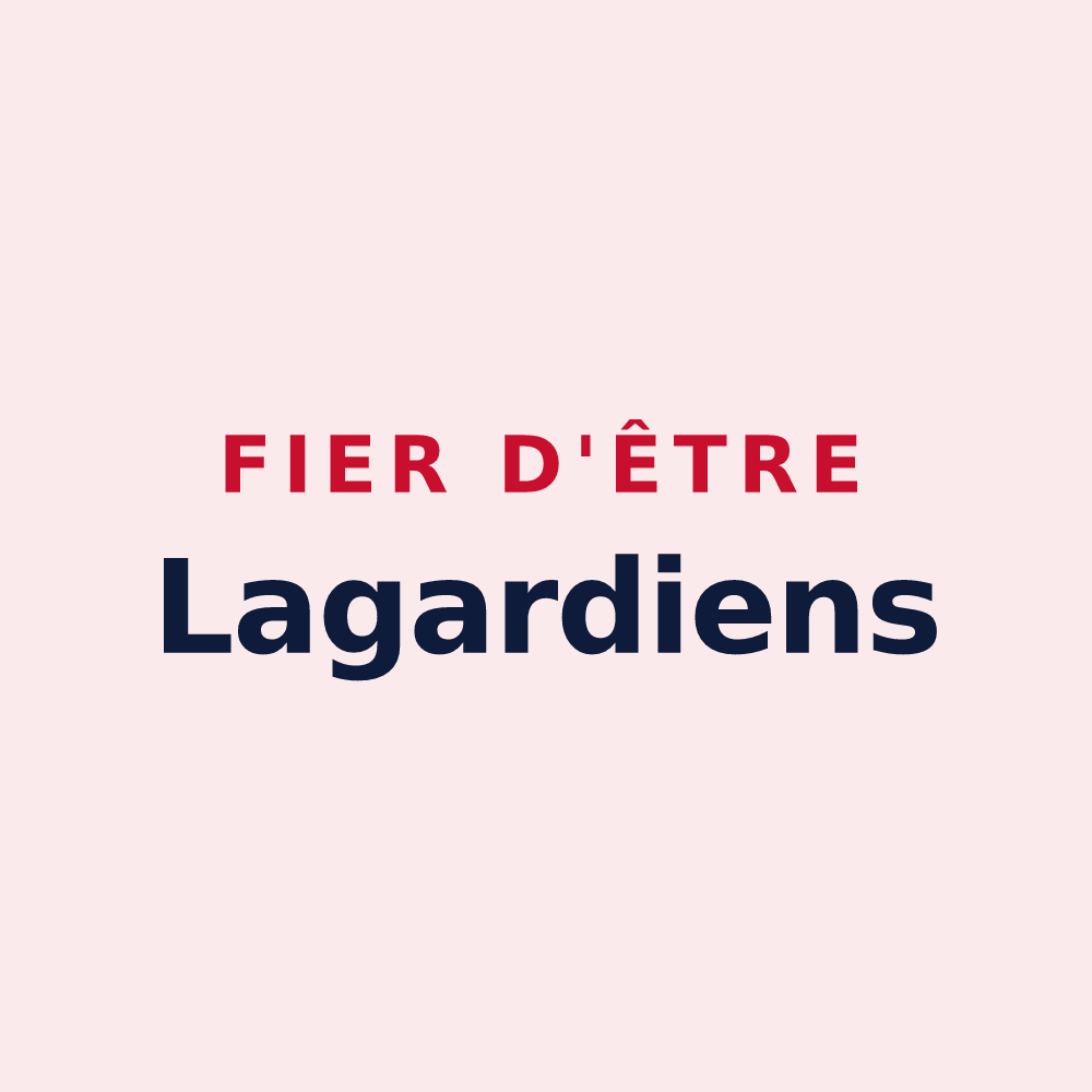Magnet « Fier d'être Lagardiens » — design pour Lagarde-d'Apt