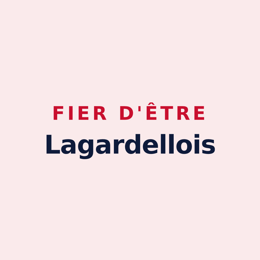 Magnet « Fier d'être Lagardellois » — design pour Lagardelle-sur-Lèze