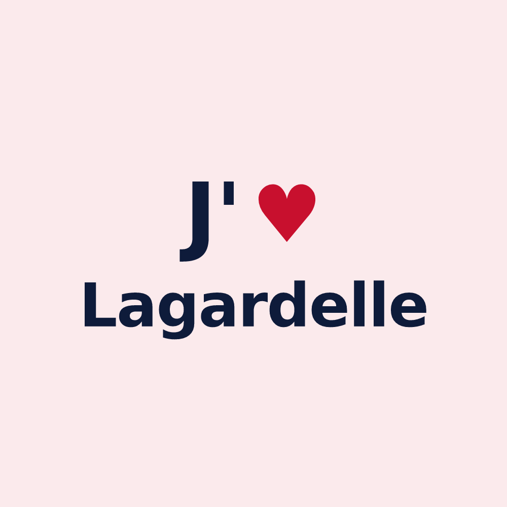 Magnet personnalisé Lagardelle — design J'aime Lagardelle