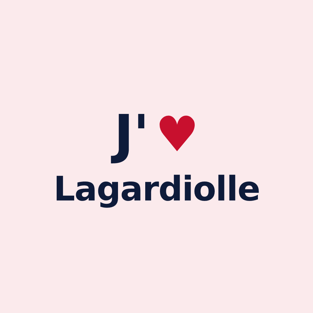 Magnet personnalisé Lagardiolle — design J'aime Lagardiolle