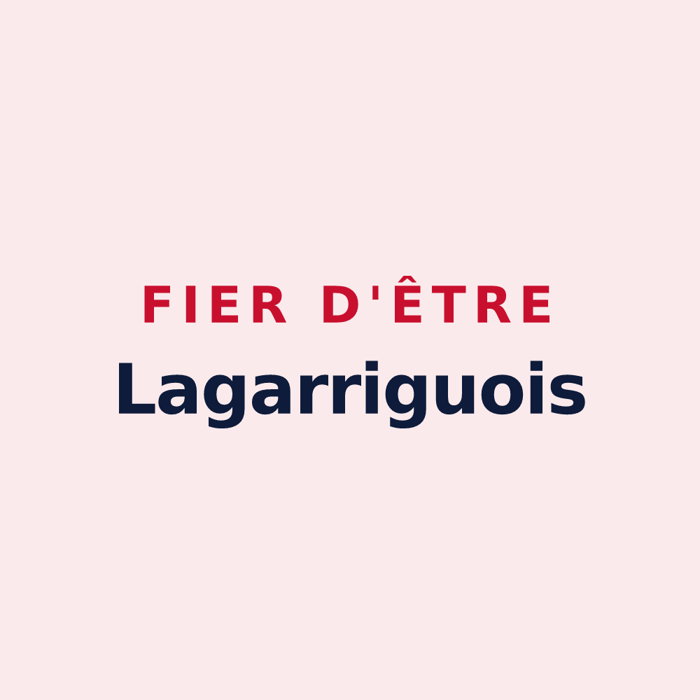 Magnet « Fier d'être Lagarriguois » — design pour Lagarrigue
