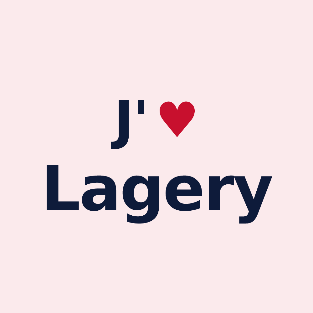 Magnet personnalisé Lagery — design J'aime Lagery