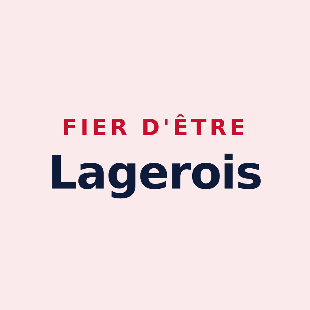 Magnet « Fier d'être Lagerois » — design pour Lagery