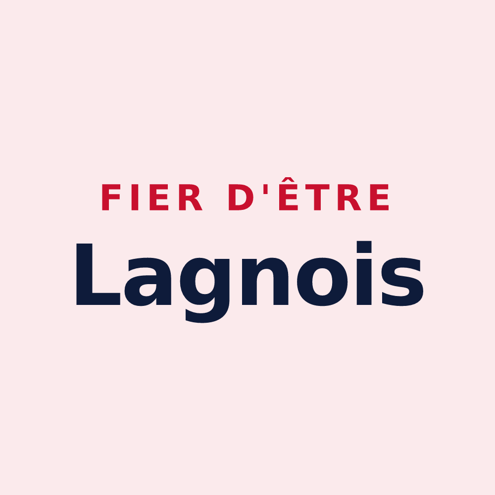 Magnet « Fier d'être Lagnois » — design pour Lagnes