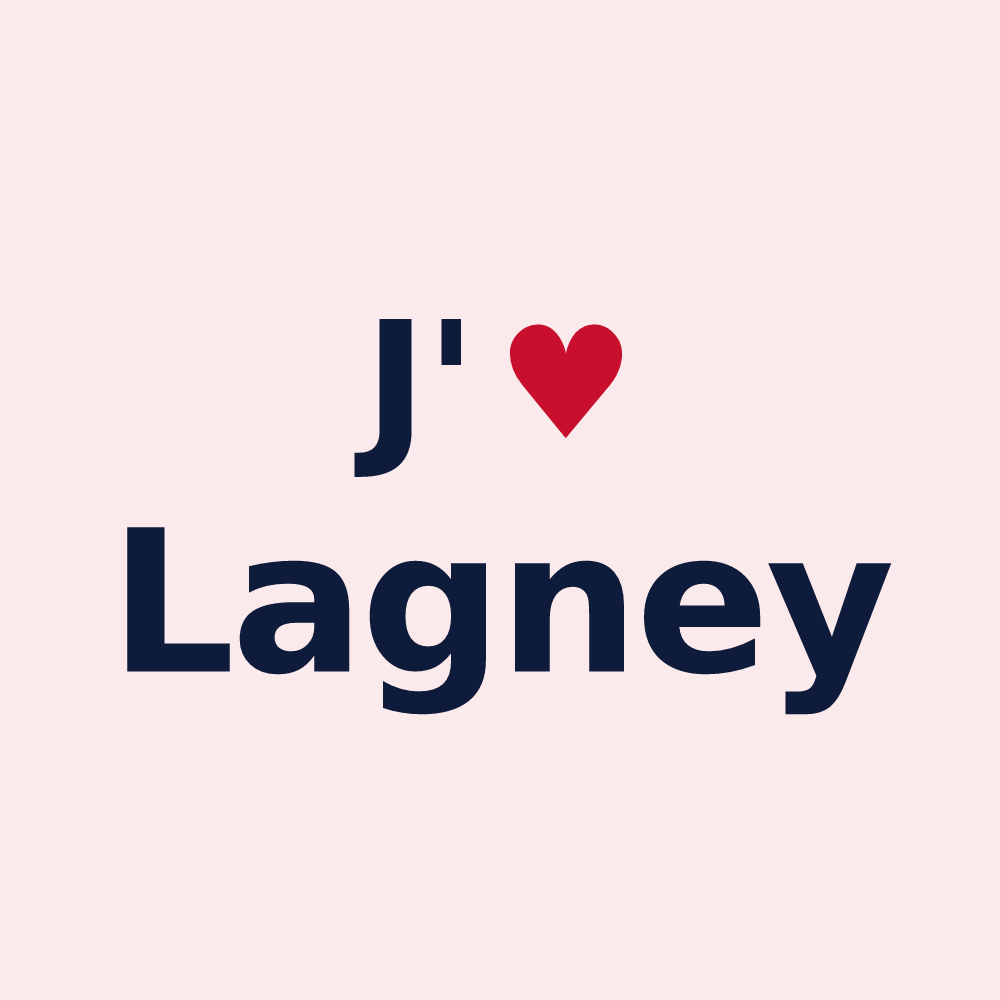 Magnet personnalisé Lagney — design J'aime Lagney
