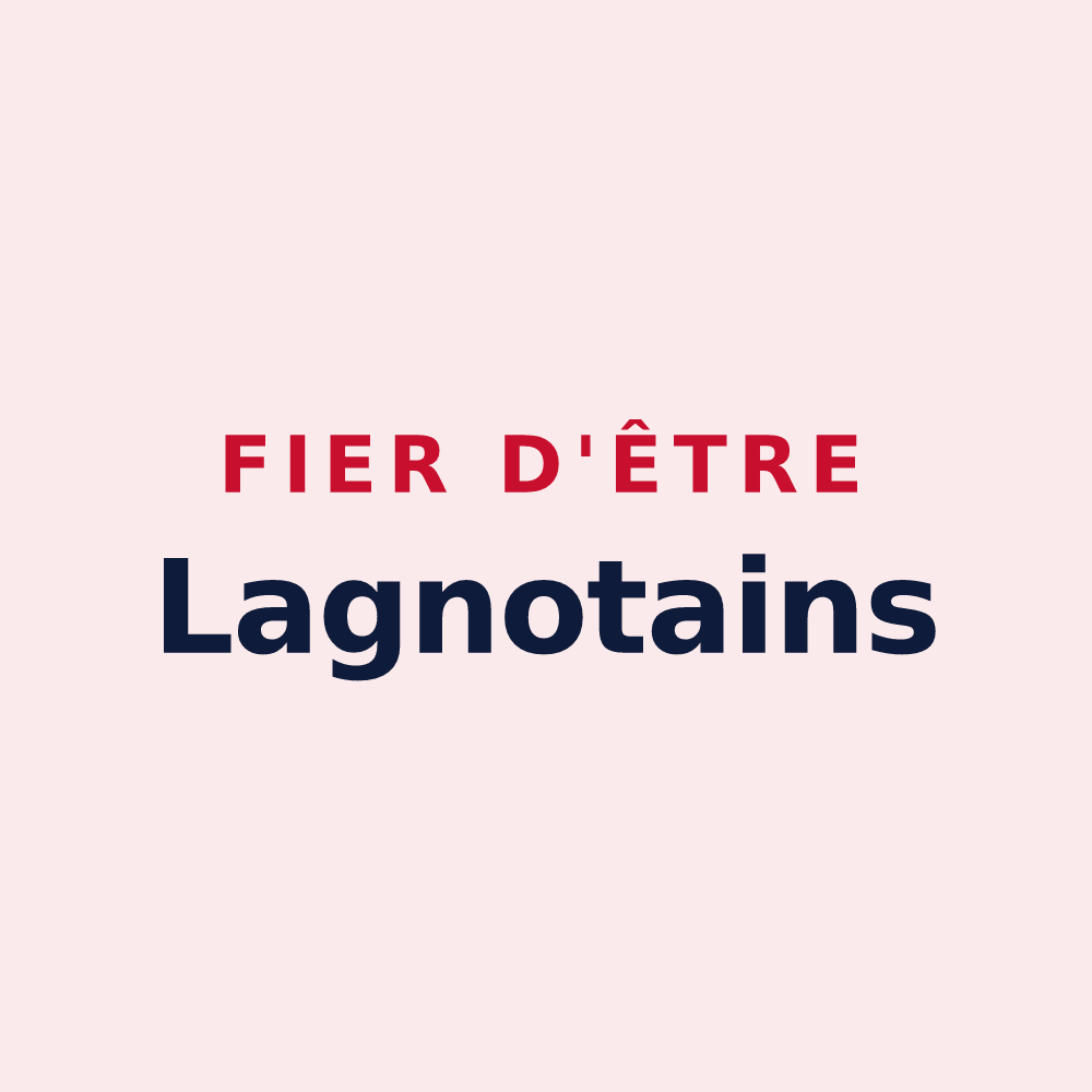 Magnet « Fier d'être Lagnotains » — design pour Lagney