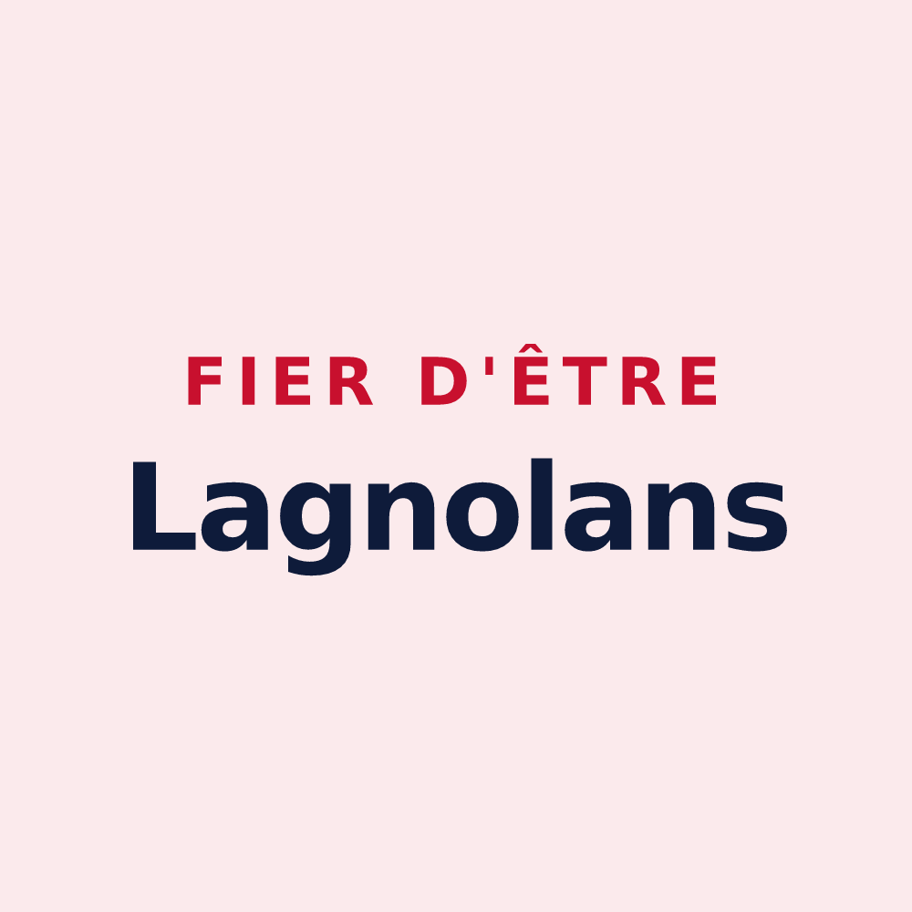 Magnet « Fier d'être Lagnolans » — design pour Lagnieu