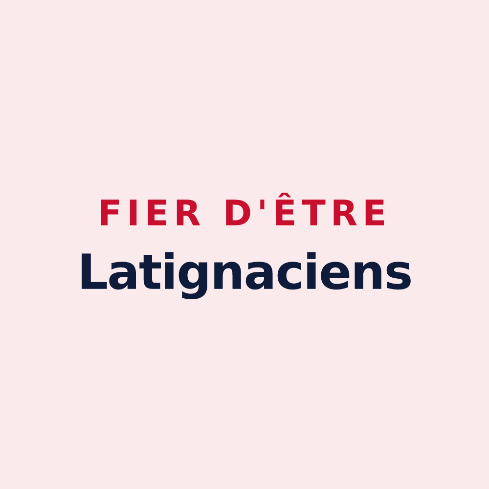 Magnet « Fier d'être Latignaciens » — design pour Lagny-sur-Marne