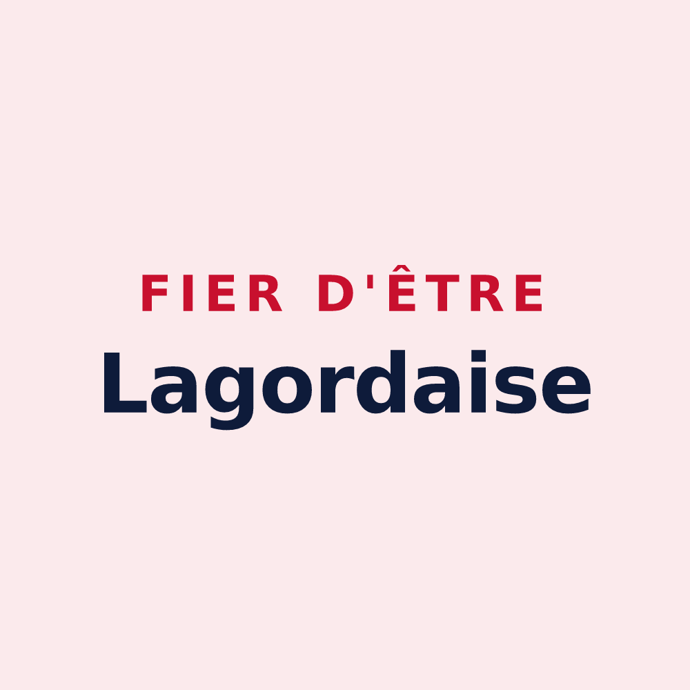 Magnet « Fier d'être Lagordaise » — design pour Lagord