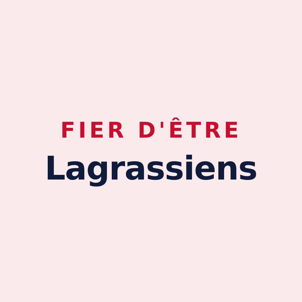 Magnet « Fier d'être Lagrassiens » — design pour Lagrasse