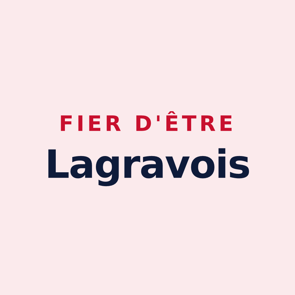 Magnet « Fier d'être Lagravois » — design pour Lagrave