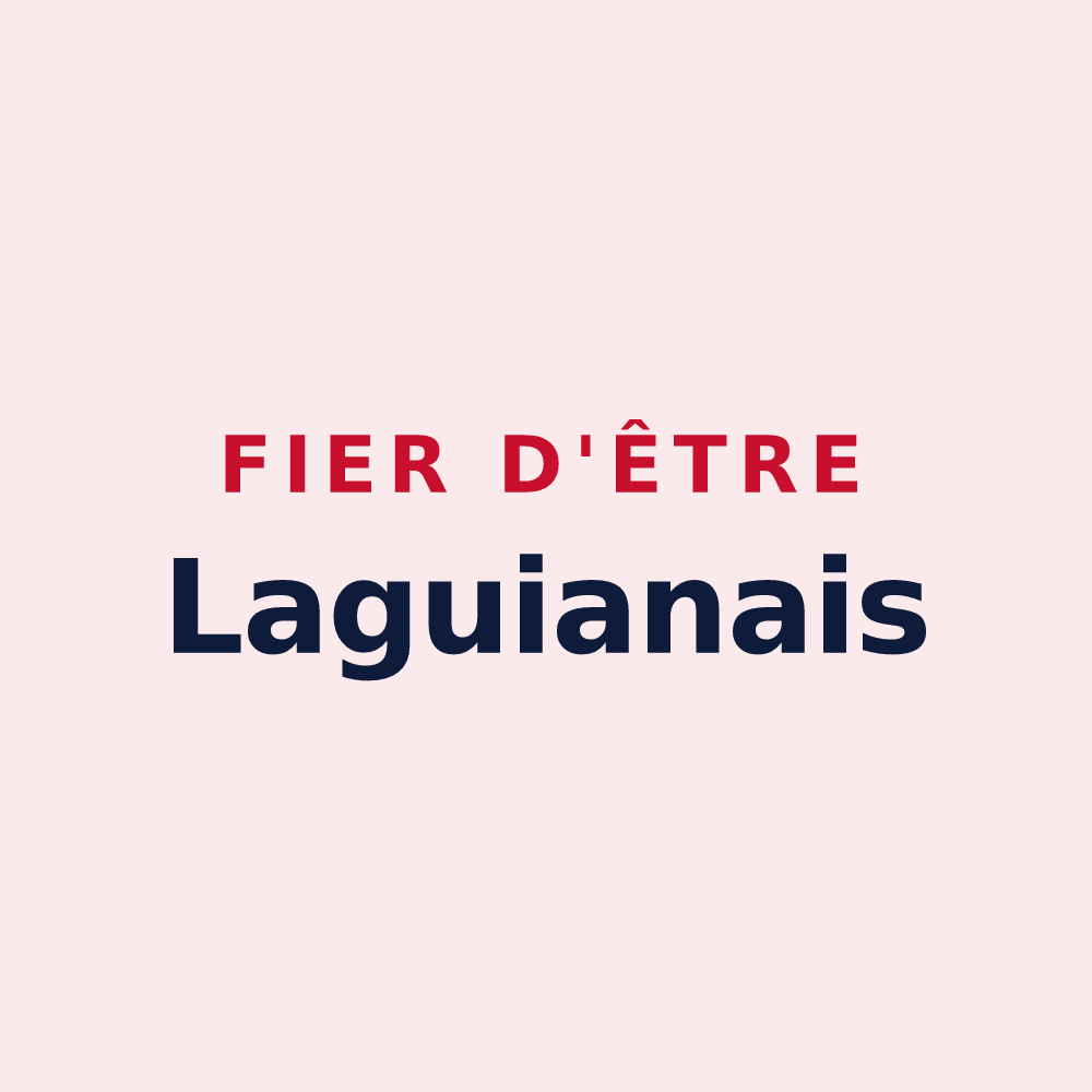 Magnet « Fier d'être Laguianais » — design pour Laguian-Mazous