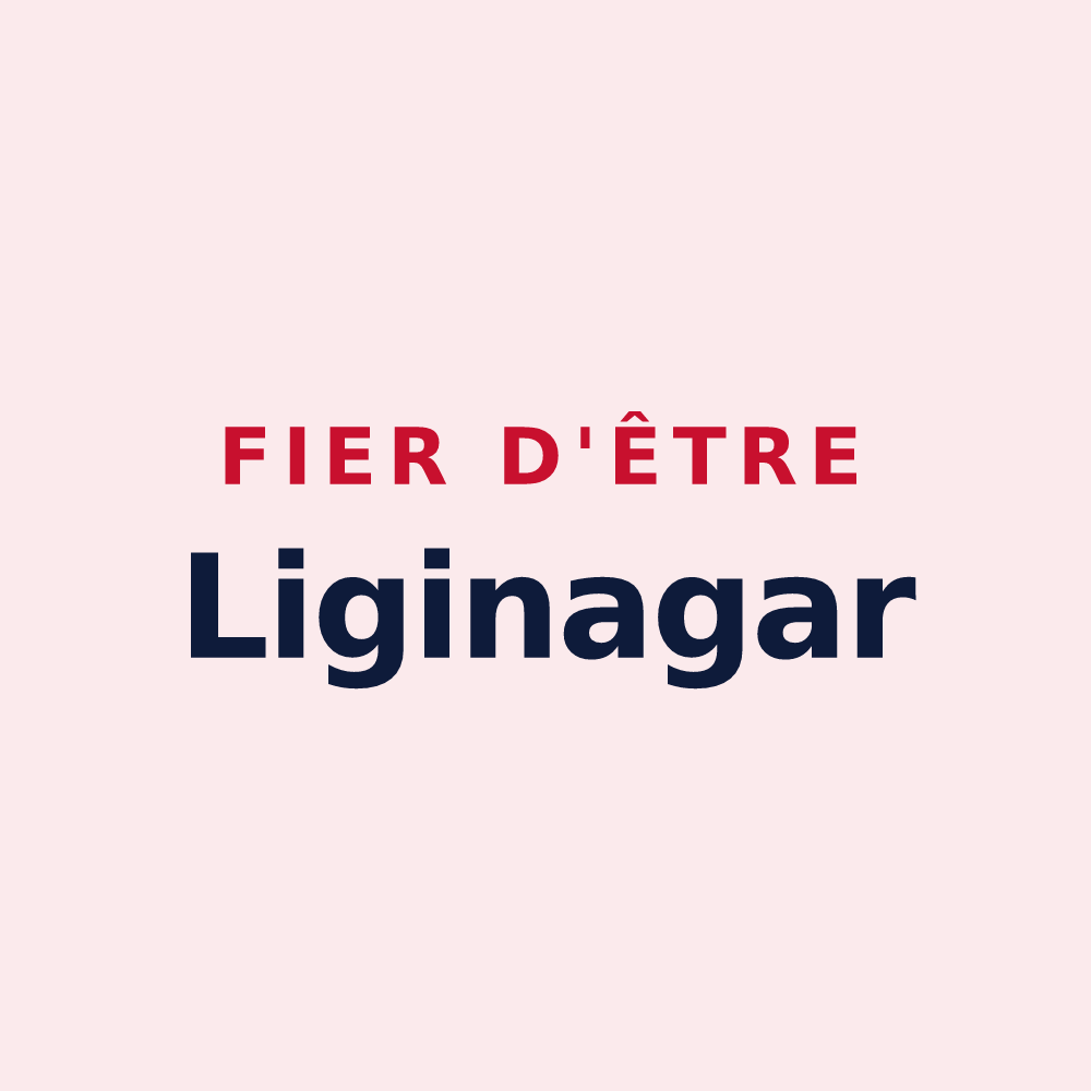 Magnet « Fier d'être Liginagar » — design pour Laguinge-Restoue