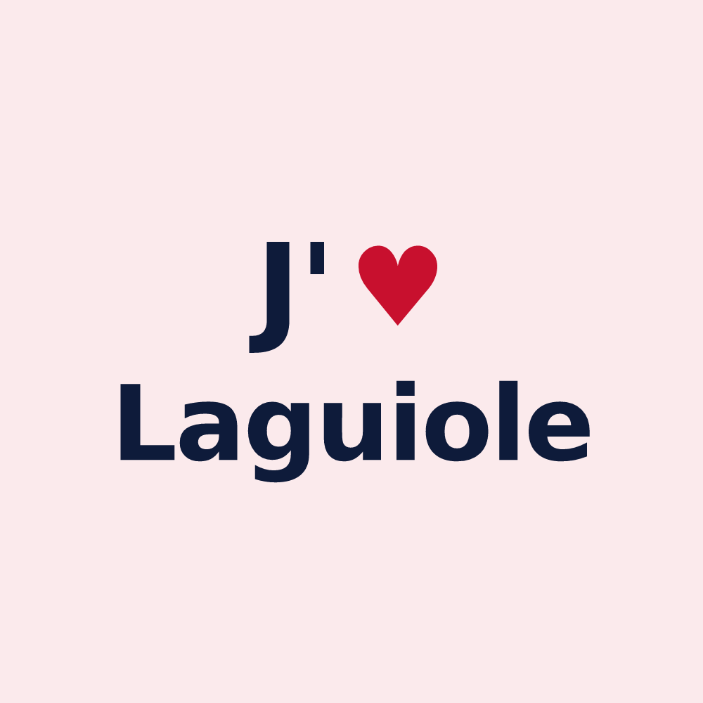 Magnet personnalisé Laguiole — design J'aime Laguiole