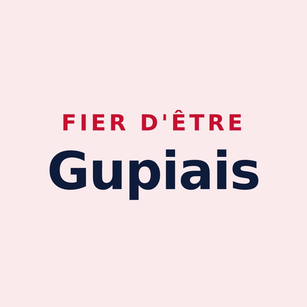 Magnet « Fier d'être Gupiais » — design pour Lagupie