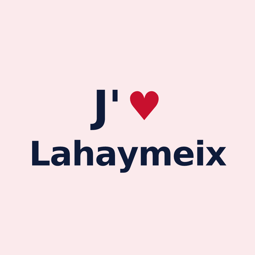 Magnet personnalisé Lahaymeix — design J'aime Lahaymeix