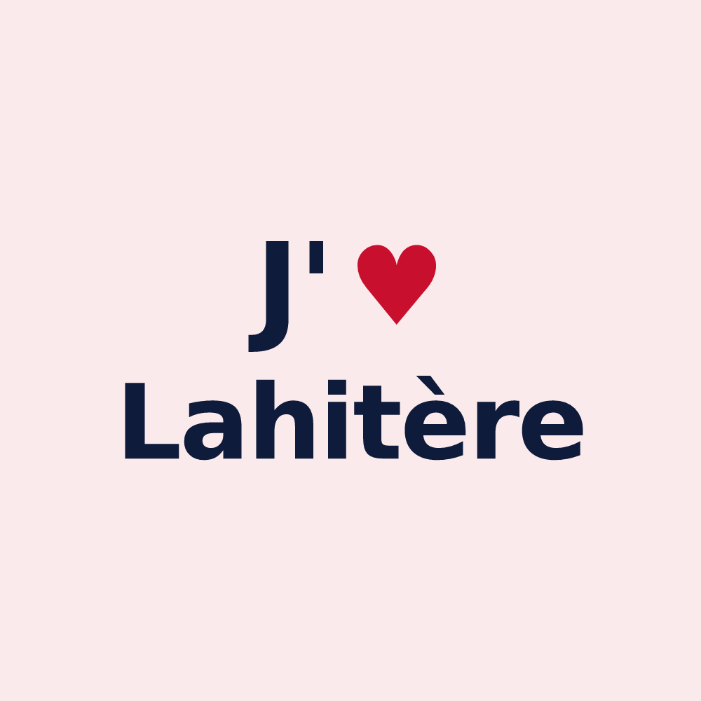 Magnet personnalisé Lahitère — design J'aime Lahitère