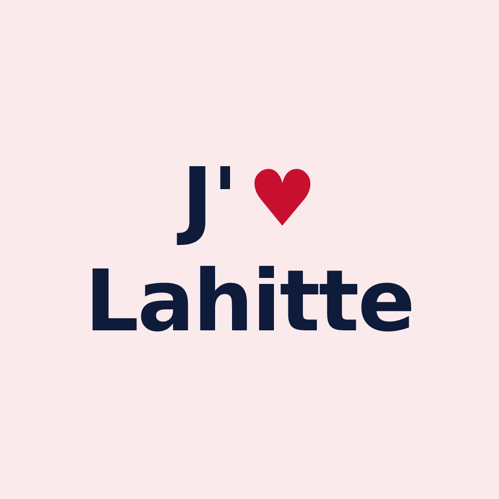 Magnet personnalisé Lahitte — design J'aime Lahitte