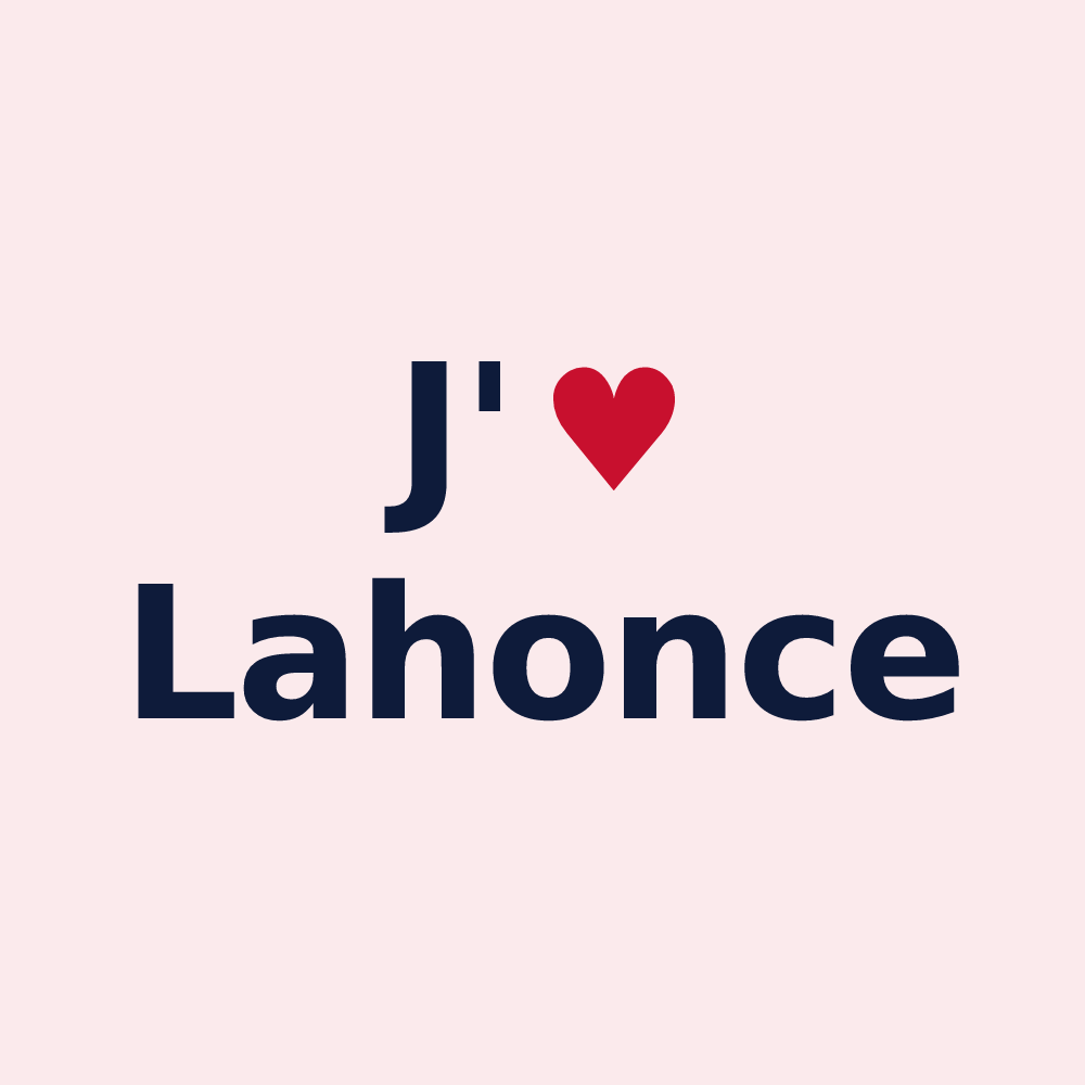 Magnet personnalisé Lahonce — design J'aime Lahonce