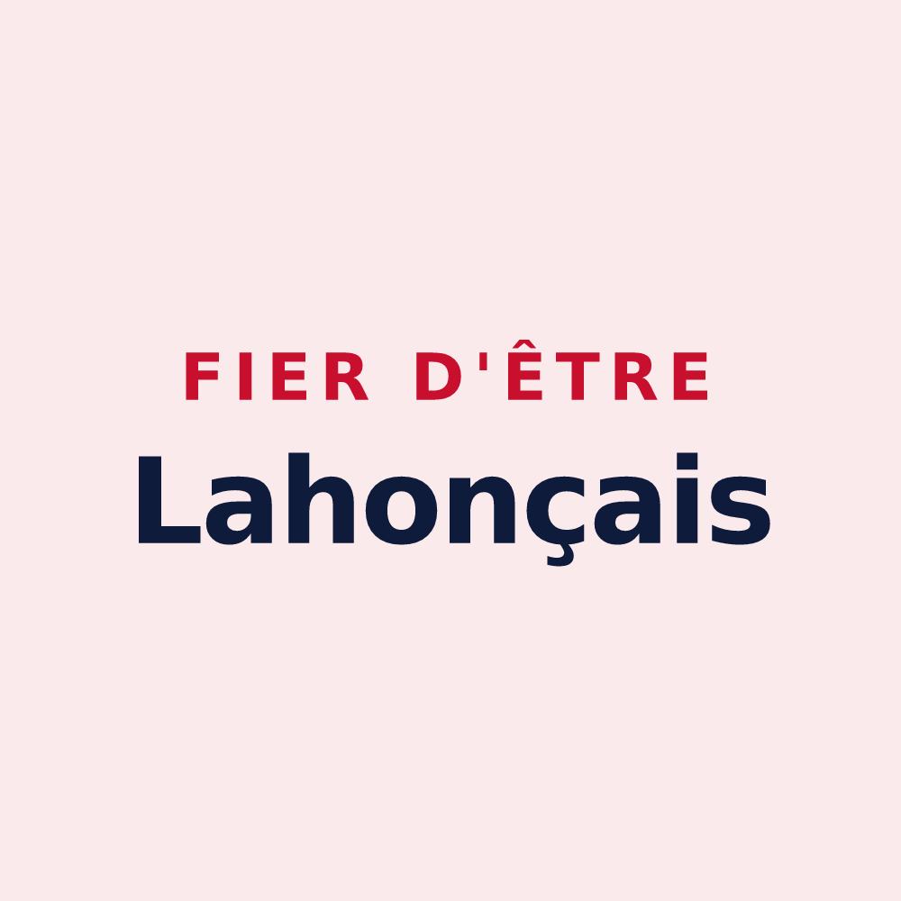 Magnet « Fier d'être Lahonçais » — design pour Lahonce