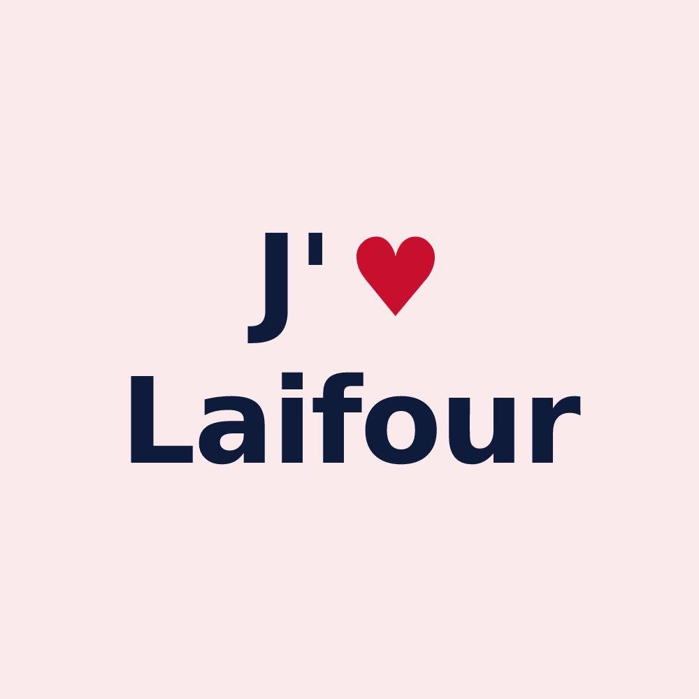 Magnet personnalisé Laifour — design J'aime Laifour