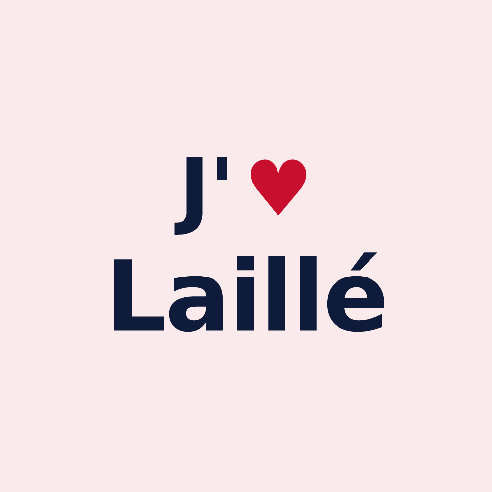 Magnet personnalisé Laillé — design J'aime Laillé
