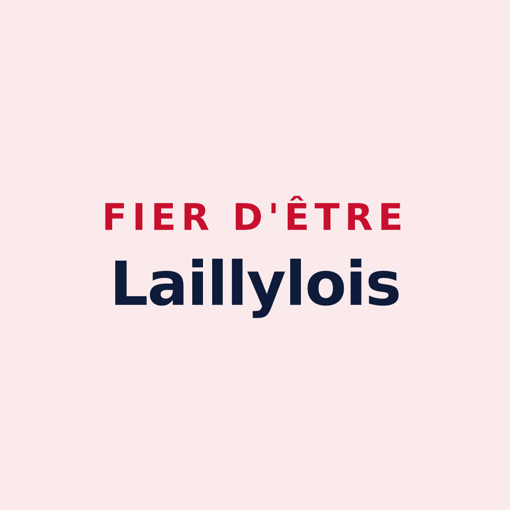 Magnet « Fier d'être Laillylois » — design pour Lailly-en-Val