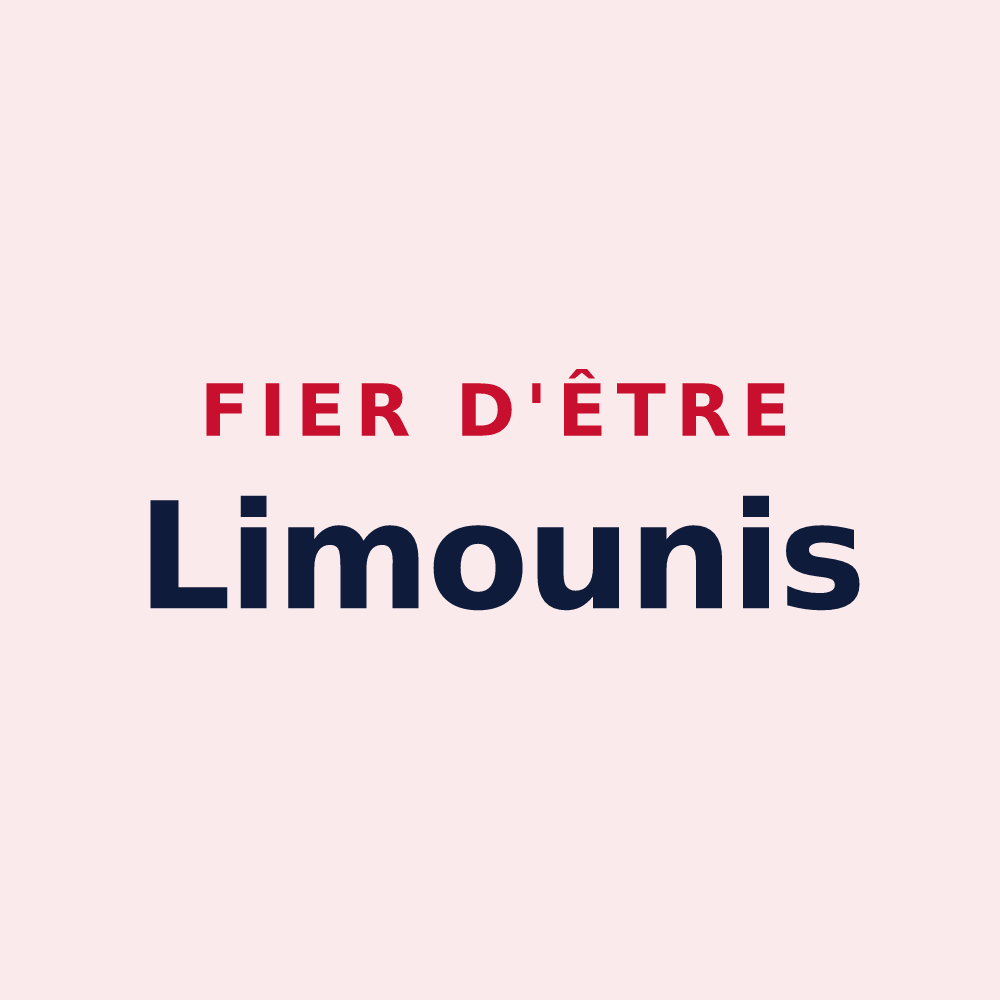 Magnet « Fier d'être Limounis » — design pour Laimont