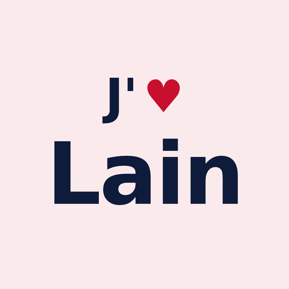 Magnet personnalisé Lain — design J'aime Lain