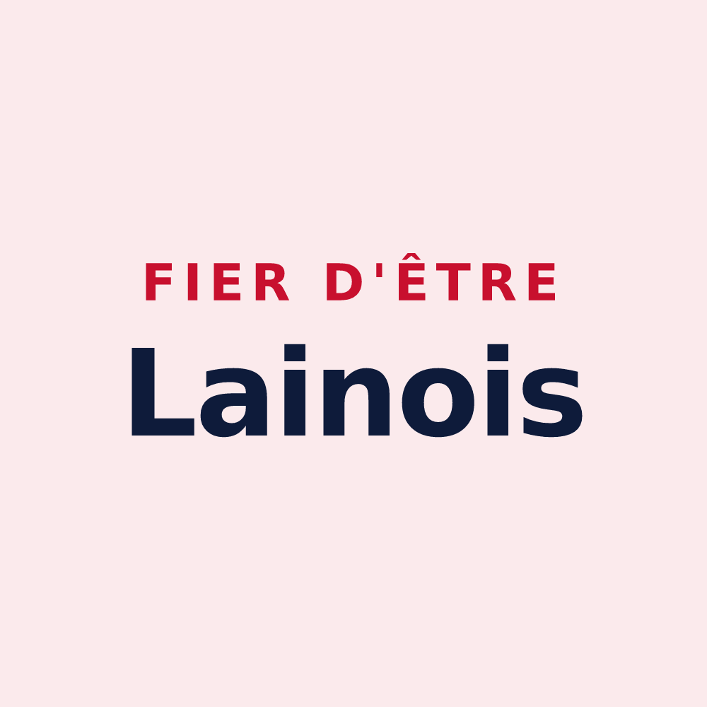 Magnet « Fier d'être Lainois » — design pour Lain