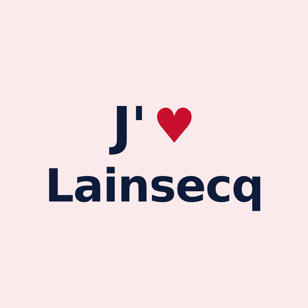 Magnet personnalisé Lainsecq — design J'aime Lainsecq