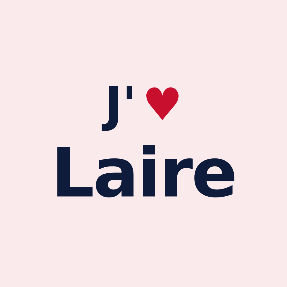 Magnet personnalisé Laire — design J'aime Laire