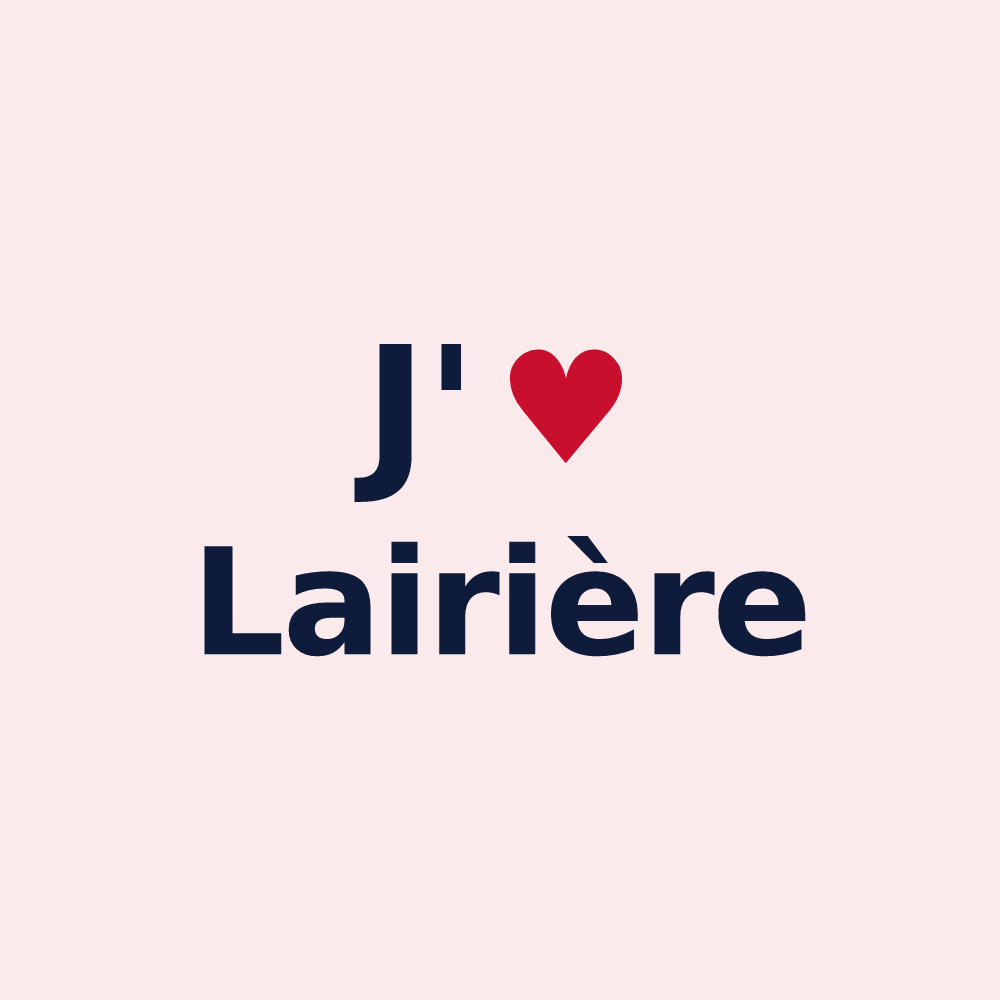 Magnet personnalisé Lairière — design J'aime Lairière