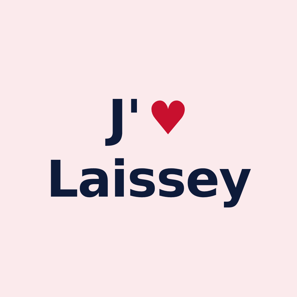 Magnet personnalisé Laissey — design J'aime Laissey