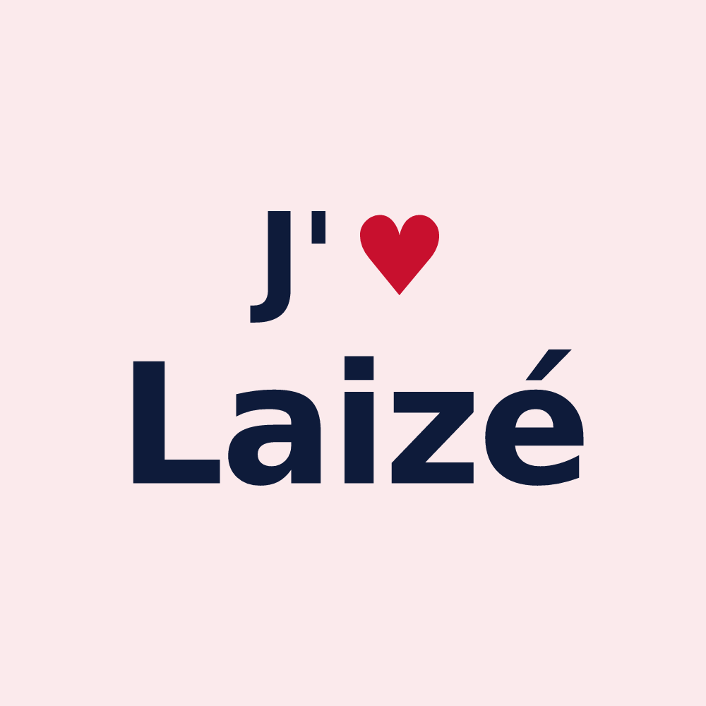 Magnet personnalisé Laizé — design J'aime Laizé