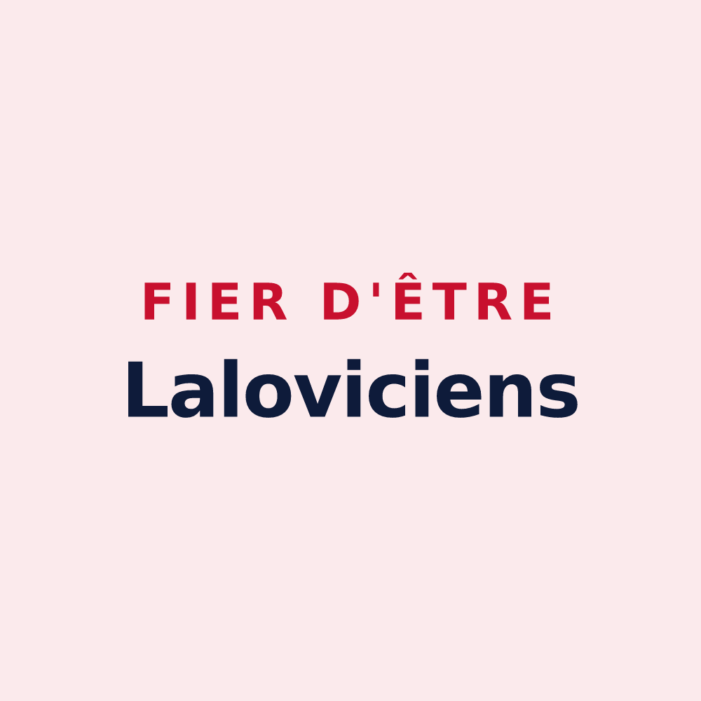 Magnet « Fier d'être Laloviciens » — design pour Lalœuf