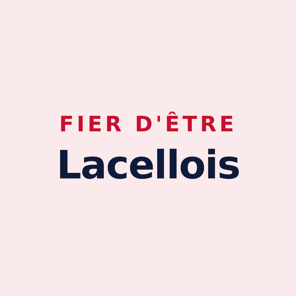 Magnet « Fier d'être Lacellois » — design pour Lalacelle